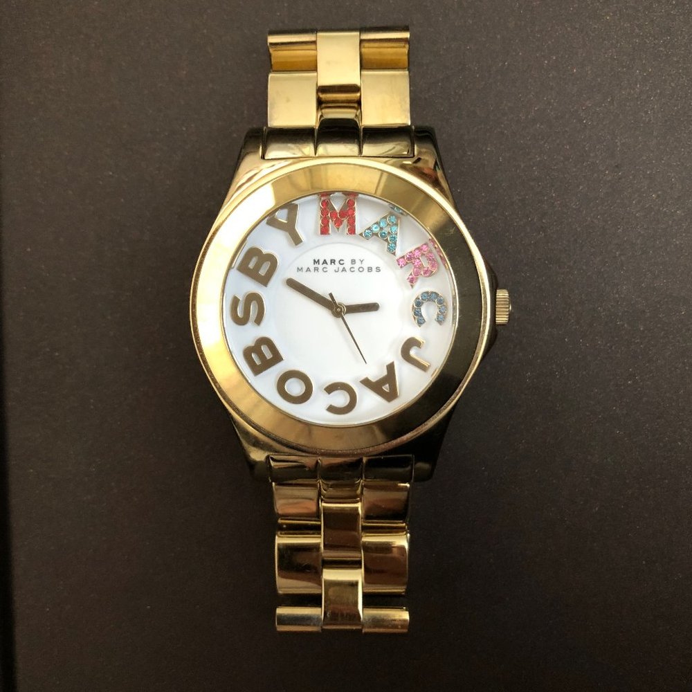 Marc Jacobs - gold/rainbow watch